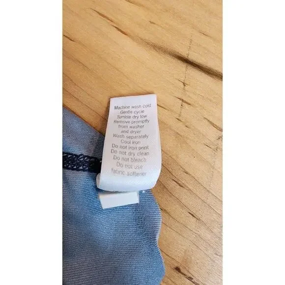 ATHLETA Blue Frost Chaturanga Legging Tight Geometric Athletic Yoga Size S - Picture 7 of 7